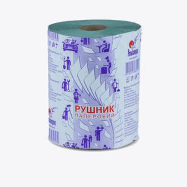 Рушник паперовий Альбатрос Макулатурний Одношаровий, 6 рулонів